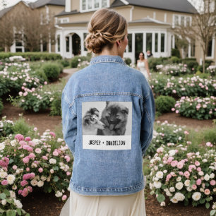 Simple, Modern Custom Pet or People Photo Denim Jacket