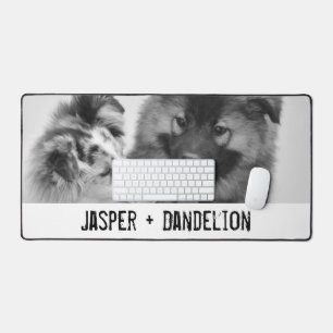 Simple, Modern Custom Pet or People Photo Desk Mat