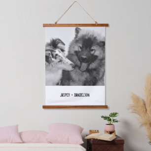 Simple, Modern Custom Pet or People Photo Hanging Tapestry