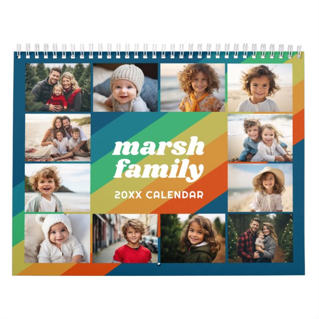 Simple Modern Custom Photo - 13 Pictures  Calendar (Cover)