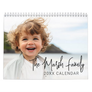 Simple Modern Custom Photo - 14 Picture Calendar