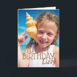 Simple Modern Custom Photo Birthday Greeting Card<br><div class="desc">Design is modern and simple. Add a custom photo of the birthday celebrant and add his/her name,  add a custom message</div>
