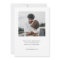 Simple Modern Custom Two Photo Engagement Wedding