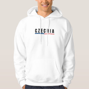 Simple Modern Czech Czechia Art Letter Souvenir Hoodie
