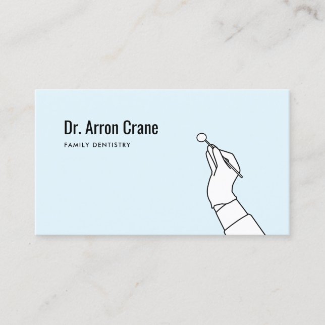 Simple Modern Dentist Office Appointment Reminder Card (Front)