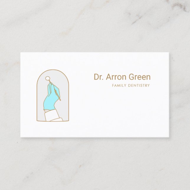 Simple Modern Dentist Office Appointment Reminder Card (Front)