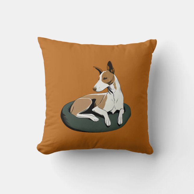 Simple Modern Dog Art Trendy Cushion (Front)
