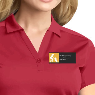 Simple Modern Dog Trainer Staff Name Tags