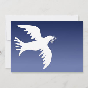 Simple Modern Dove Holiday Card Christmas Card