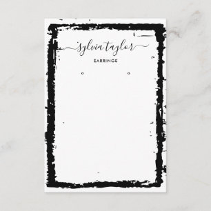 Simple Modern Earrings Jewellery Display Card