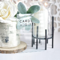 Simple Modern Elegant Cards And Gifts Wedding