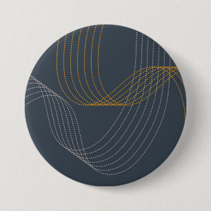 Simple, modern, elegant, cool, trendy illustration 7.5 cm round badge