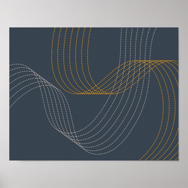 Simple, modern, elegant, cool, trendy illustration poster (Front)
