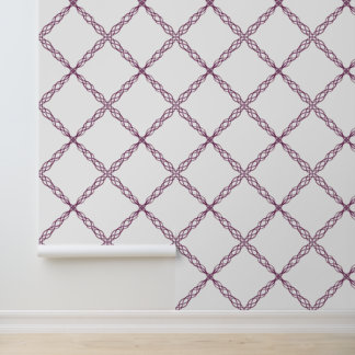 Simple Modern & Elegant Dusky Pink Diamond Swirl Wallpaper