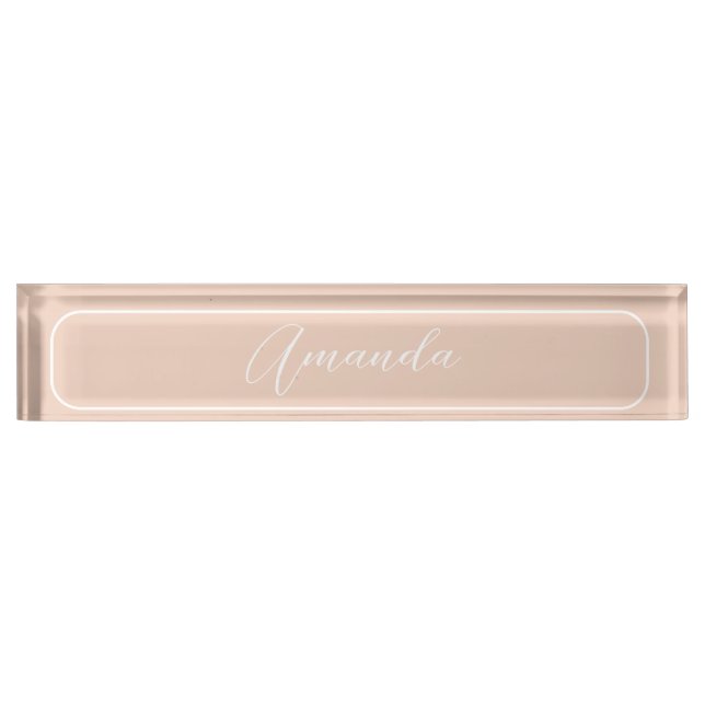 Simple Modern elegant executive professional Nameplate (Front)