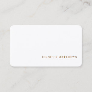 Simple Modern, Elegant Gray Linen Professional Business Card