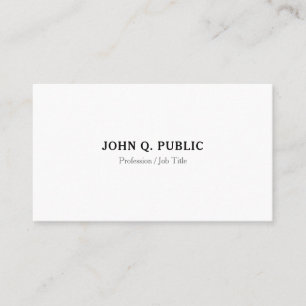 Simple Modern Elegant Minimalist Template Trendy Business Card
