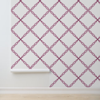 Simple Modern & Elegant Pink Diamond Swirl Wallpaper