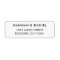 Simple Modern Elegant Return Address