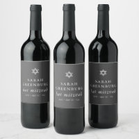 Simple Modern Elegant Star of David Bat Mitzvah