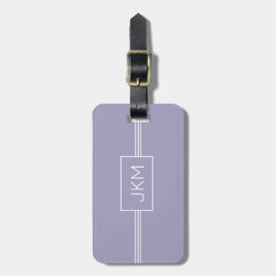 Simple Modern Elegant Traveller monogrammed Name  Luggage Tag