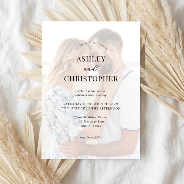 Simple Modern Elegant Wedding Invitation (Creator Uploaded)