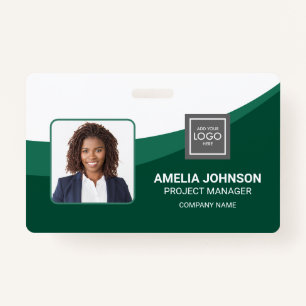 Simple Modern Employee Photo ID Badge