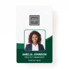 Simple Modern Employee Photo ID Badge