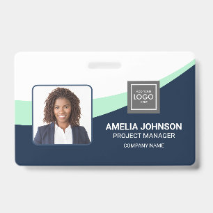 Simple Modern Employee Photo ID Badge