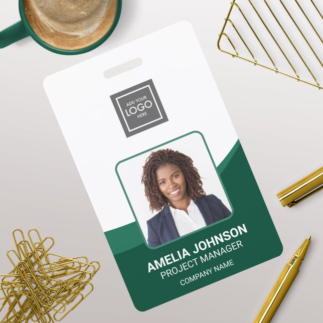 Simple Modern Employee Photo ID Badge (Creator Uploaded)