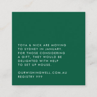 Simple Modern Enclosure Card