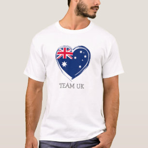 Simple Modern England Fan UK Flag team name T-Shirt