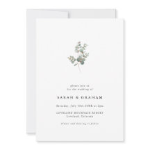 Simple Modern Eucalyptus Wedding