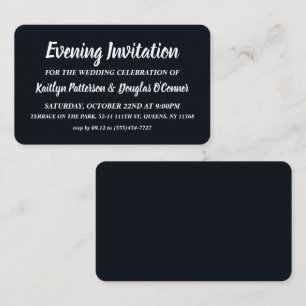 Simple & Modern, Evening Event Ticket Invitation