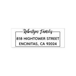 Simple Modern Family Return Address  Self-inking Stamp