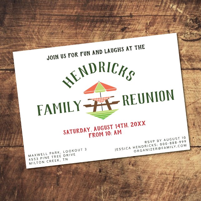 Simple, Modern Family Reunion Invitation (Creator Uploaded)
