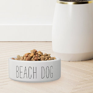 Simple Modern Farmhouse Style Beach Dog Bowl