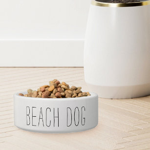Simple Modern Farmhouse Style Beach Dog Bowl