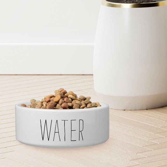 Simple Modern Farmhouse Style Lettering Water Bowl (Creator Uploaded)