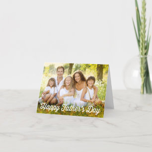 Simple Modern Father's Day Photo Card