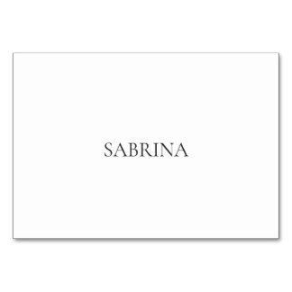 Simple Modern Flat Place Card