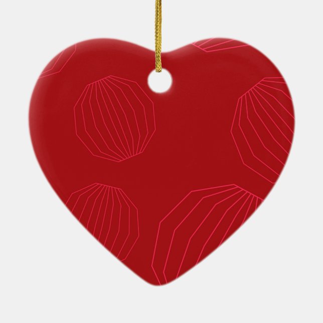 Simple, modern, flowing Christmas ornaments (Back)