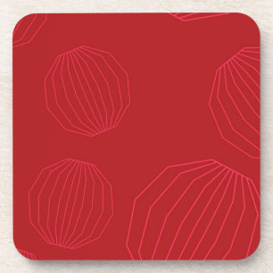 Simple, modern, flowing Christmas ornaments Coaster