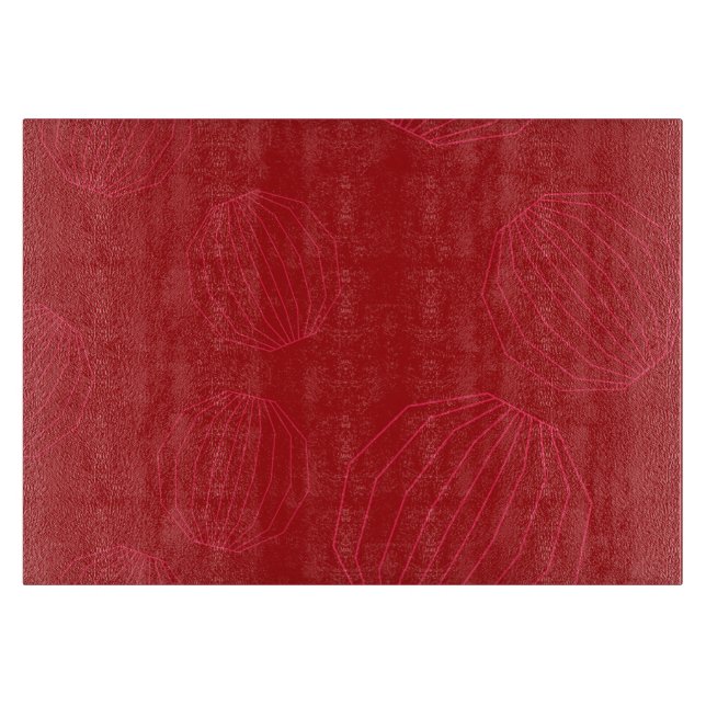 Simple, modern, flowing Christmas ornaments Cutting Board (Front)