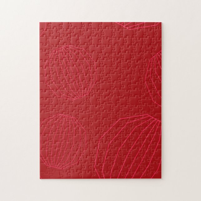 Simple, modern, flowing Christmas ornaments Jigsaw Puzzle (Vertical)