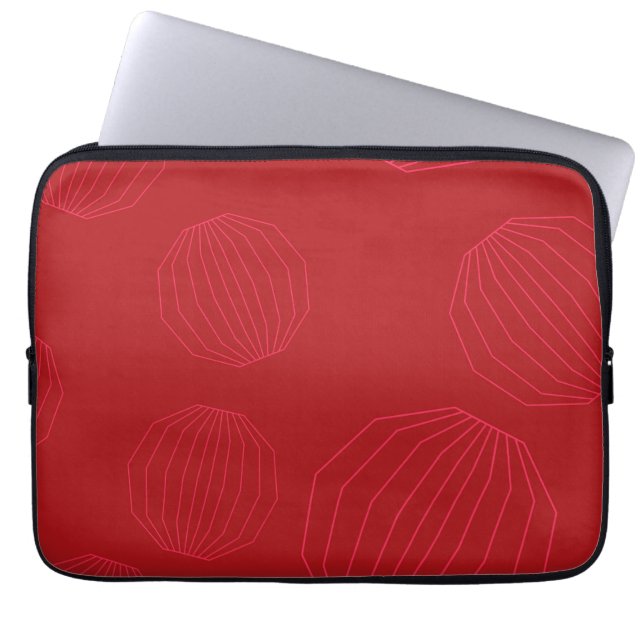 Simple, modern, flowing Christmas ornaments Laptop Sleeve (Front)