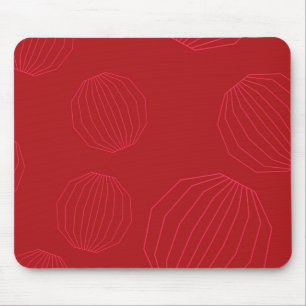 Simple, modern, flowing Christmas ornaments Mouse Pad