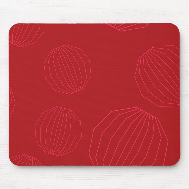 Simple, modern, flowing Christmas ornaments Mouse Pad (Front)