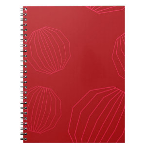 Simple, modern, flowing Christmas ornaments Notebook