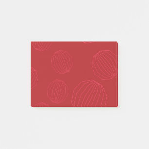 Simple, modern, flowing Christmas ornaments Post-it Notes